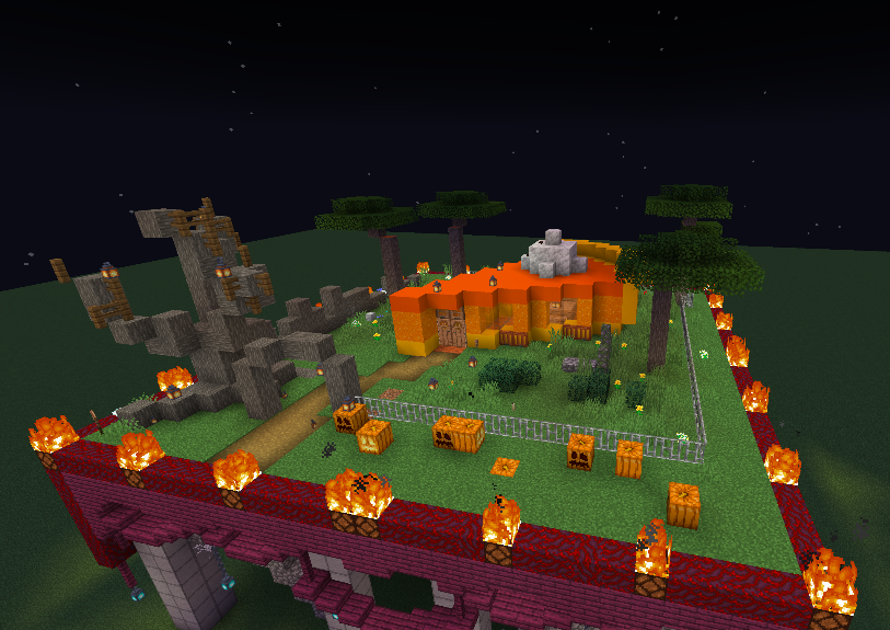 Skeleton Horses and Pumpkin-Block-Pie: A Halloween Minecraft Build-Off Event