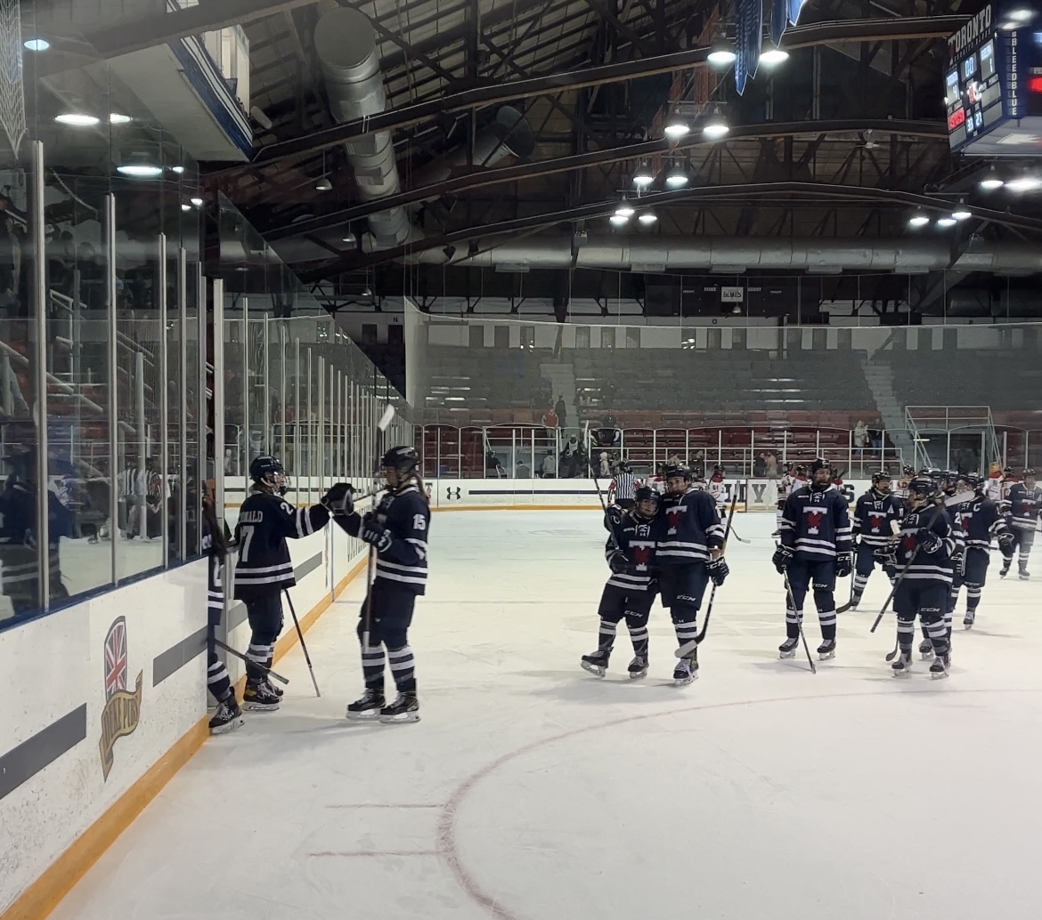 Blues Dominate Gryphons in 4-1 Win